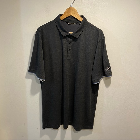 Travis Mathew Gray Short Sleeve Golf Polo Shirt Men’s L (Tag XXL) - Picture 2 of 9
